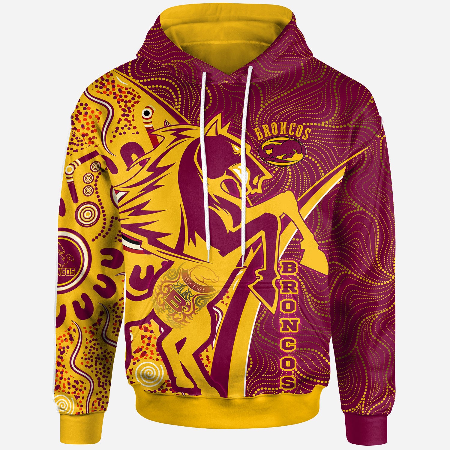 broncos-rugby-hoodie-custom-brisbane-broncos-pride-with-tattoo-and-aboriginal-art-personalised-name-and-number-hoodie