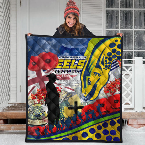 eels-rugby-australia-anzac-day-quilt-custom-remembrance-lest-we-forget-eels-with-anzac-poppy-watercolour-style