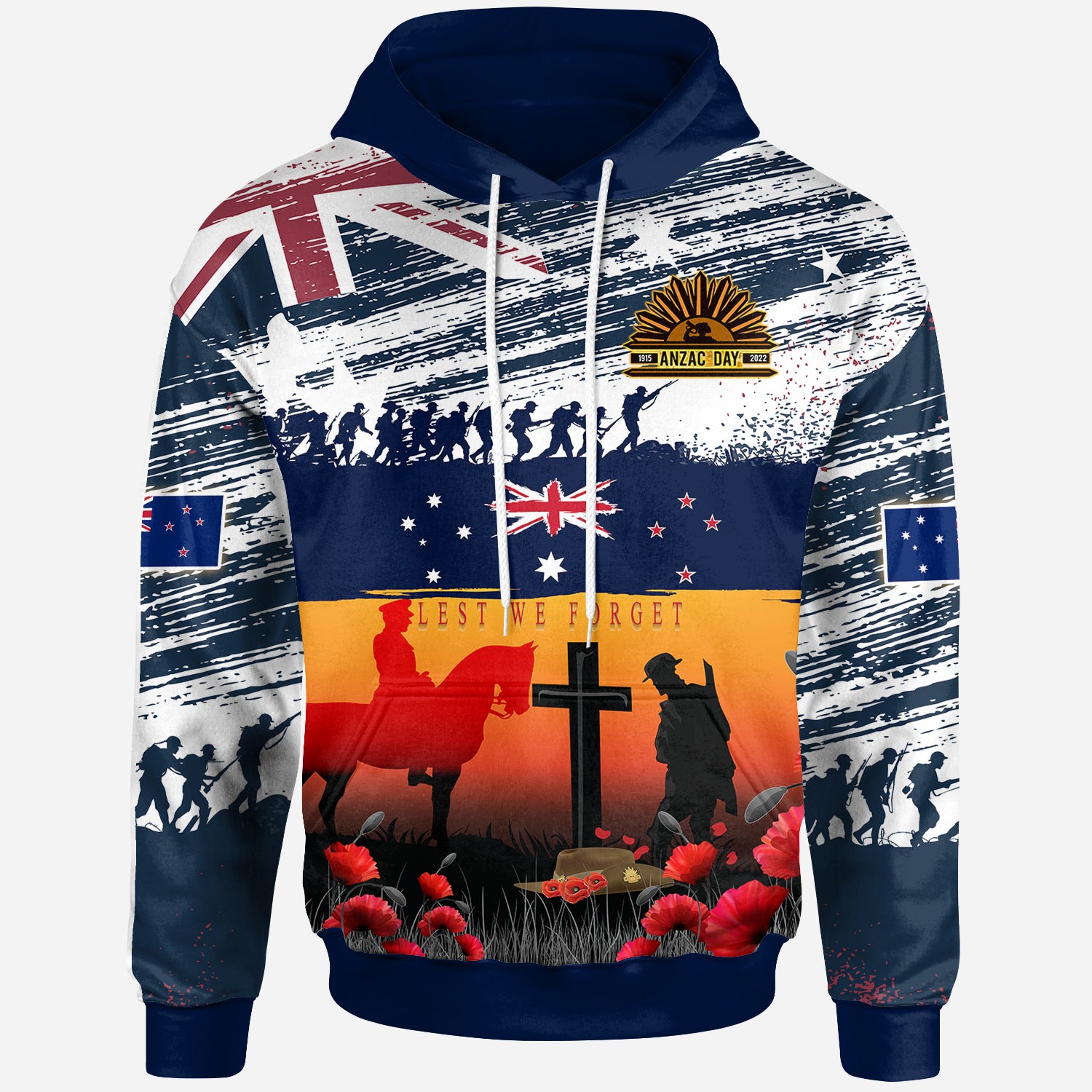 australian-and-new-zealand-army-corps-anzac-day-hoodie-for-the-fallen-lest-we-forget