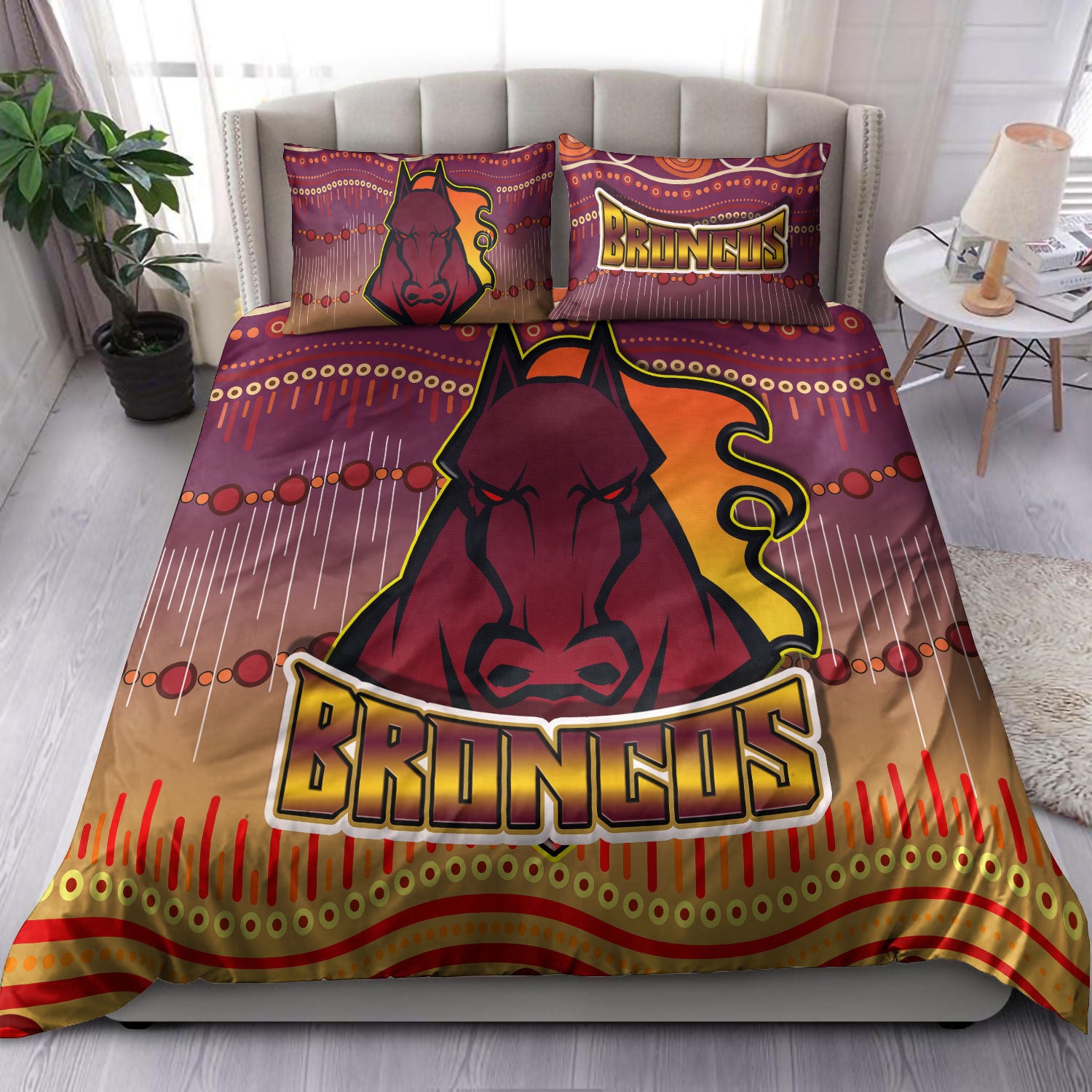 broncos-rugby-bedding-set-horse-aboriginal-patterns-bedding-set