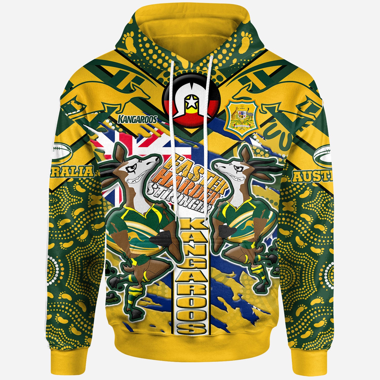 australia-national-rugby-league-team-hoodie-custom-faster-harder-stronger-kangaroos-squad-aboriginal-pride-hoodie