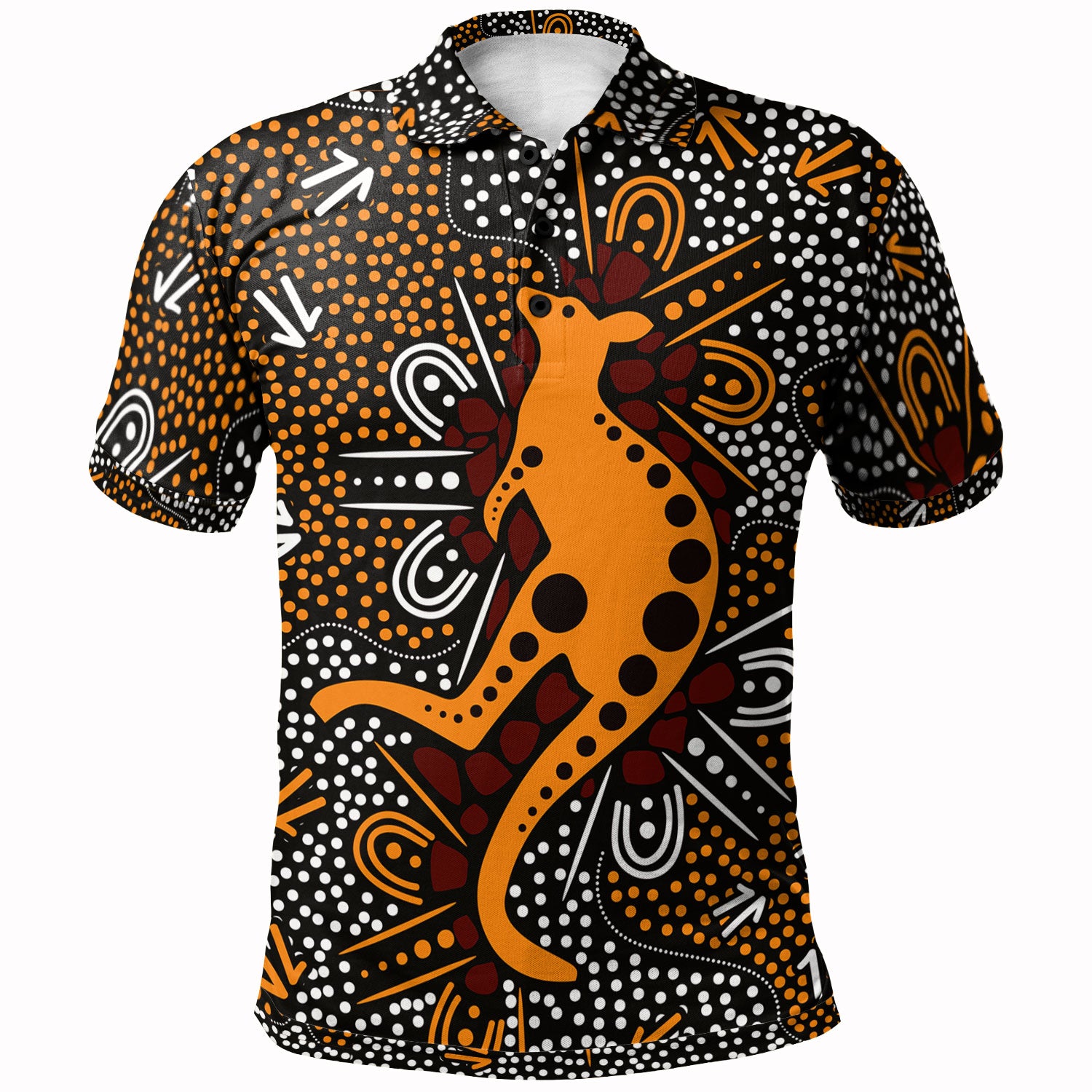 australia-aboriginal-inspired-custom-polo-shirt-indigenous-aboriginal-inspired-art-background-with-kangaroo