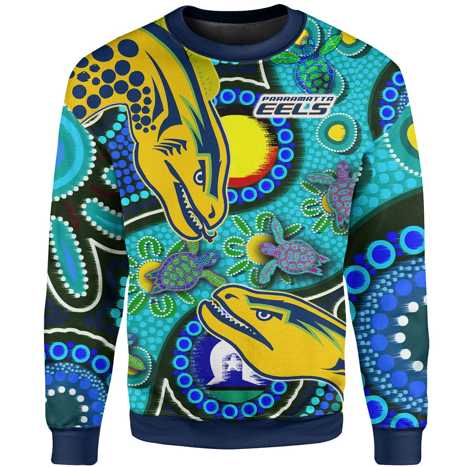 eels-rugby-sweatshirt-custom-indigenous-eels-with-aboriginal-and-torres-strait-islander-flag-sweatshirt