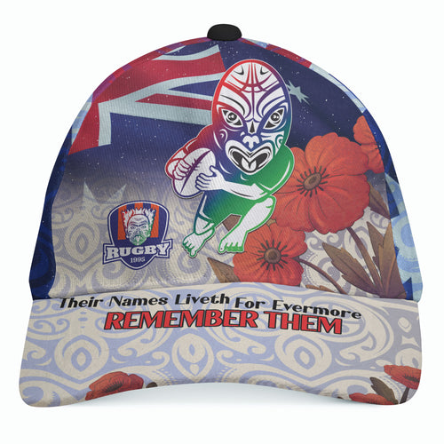 warriors-rugby-cap-custom-remember-them-red-poppy-flowers-cap