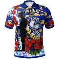 bulldogs-rugby-polo-shirt-custom-bulldogs-remembrance-day-with-red-poppy-polo-shirt