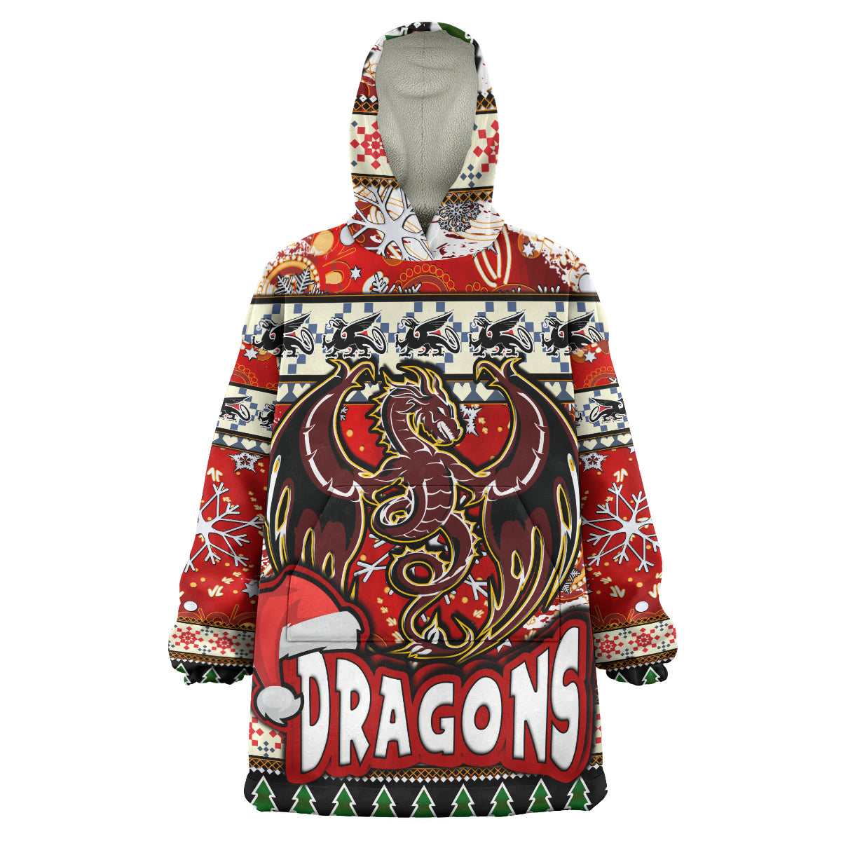 st-george-rugby-christmas-snug-hoodie-custom-xmas-dragon-christmas-balls-snowflake-with-aboriginal-patterns-wearable-blanket-hoodie
