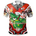 st-george-rugby-christmas-polo-shirt-custom-christmas-green-dragons-indigenous-polo-shirt