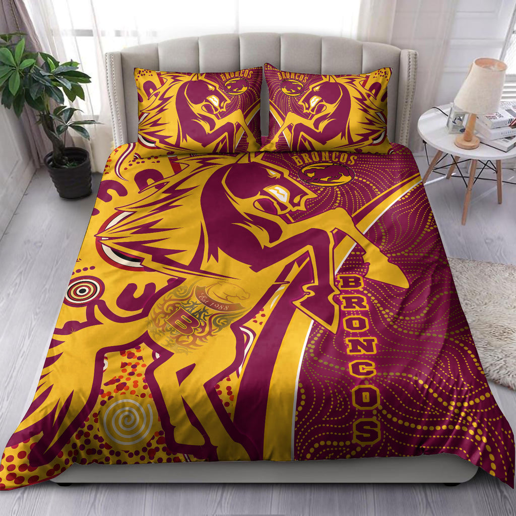 broncos-rugby-bedding-set-custom-brisbane-broncos-pride-with-tattoo-and-aboriginal-art-personalised-name-and-number-bedding-set