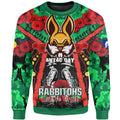 rabbitohs-rugby-anzac-day-sweatshirt-custom-watercolour-remembrance-indigenous-rabbitohs-with-poppy-flower-sweatshirt