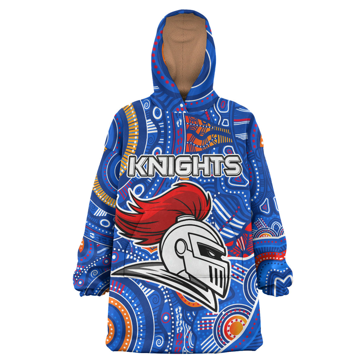 kinghts-rugby-snug-hoodie-custom-indigenous-knights-footprint-blue-oodie-blanket
