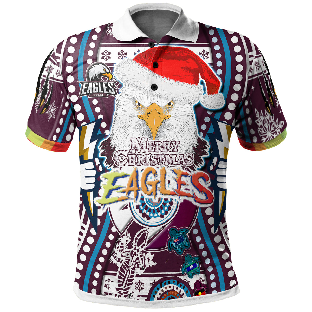 sea-eagles-rugby-christmas-polo-shirt-custom-merry-christmas-super-manly-sea-eagles-indigenous-polo-shirt
