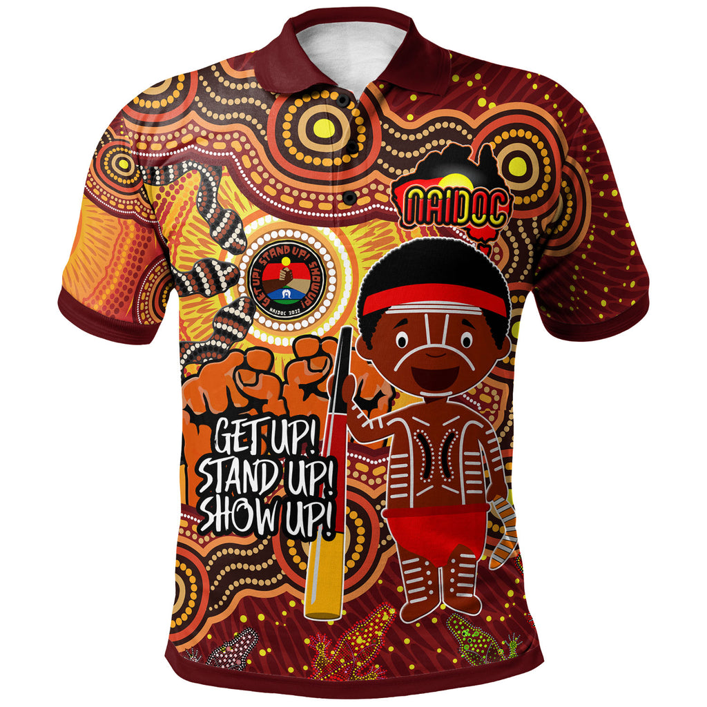 australia-naidoc-week-2023-indigenous-polo-shirt-custom-aussie-naidoc-boy-with-animals-in-indigenous-culture-culture