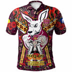 maroons-rugby-aboriginal-anzac-custom-watercolour-polo-shirt-remembrance-maroons-canetoads-queenslanders-with-poppy-flower