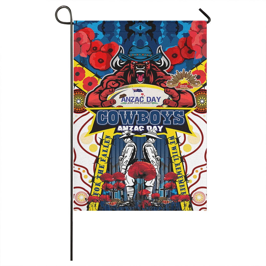 cowboys-rugby-anzac-flag-custom-remembrance-cowboys-with-rugby-ball-and-poppy-flower-flag