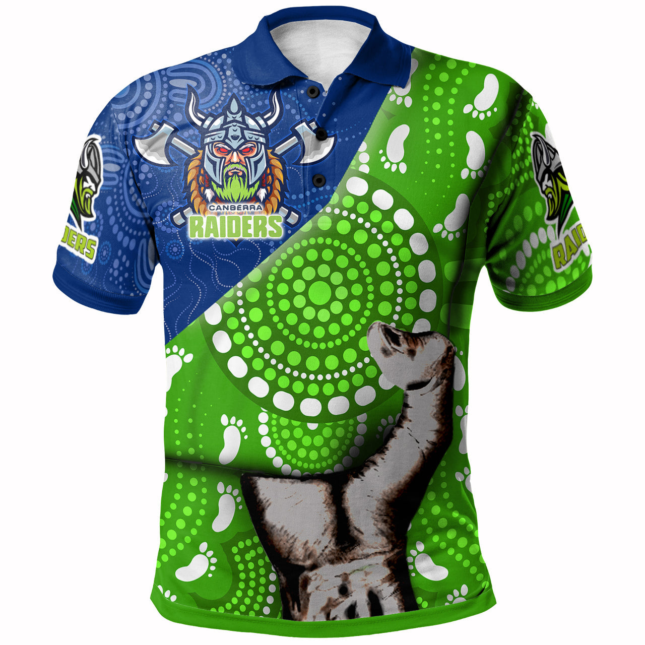 raiders-rugby-aboriginal-custom-patronage-polo-shirt-canberra-raiders-bloods-in-my-veins