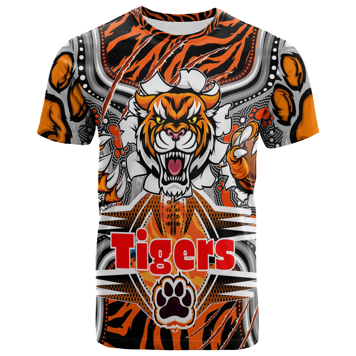 tigers-rugby-aboriginal-t-shirt-custom-super-indigenous-tigers-scratch-style-t-shirt