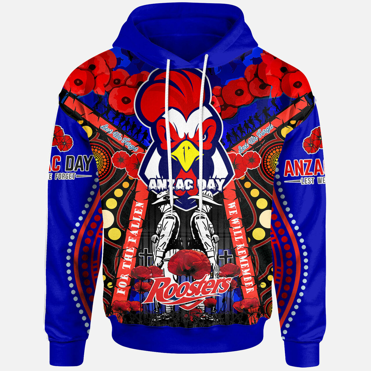https-aussievibes-co-roosters-rugby-anzac-day-watercolour-hoodie-custom-remembrance-roosters-with-poppy-flower