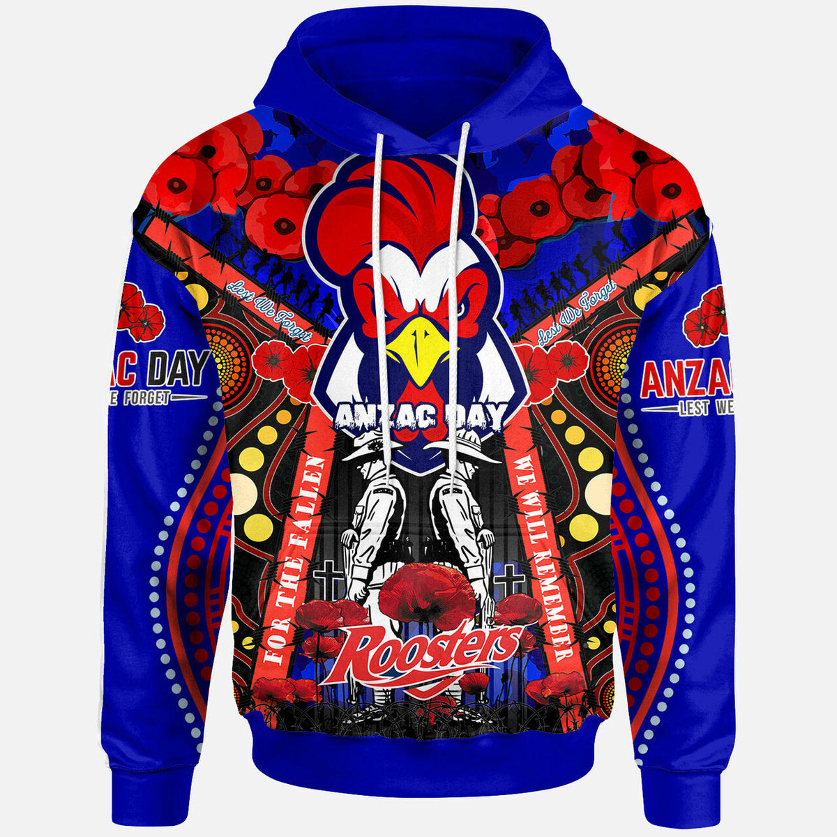 https-aussievibes-co-roosters-rugby-anzac-day-watercolour-hoodie-custom-remembrance-roosters-with-poppy-flower