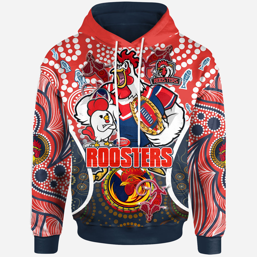 roosters-rugby-premierships-hoodie-custom-super-roosters-champion-with-aboriginal-art-personalised-hoodie