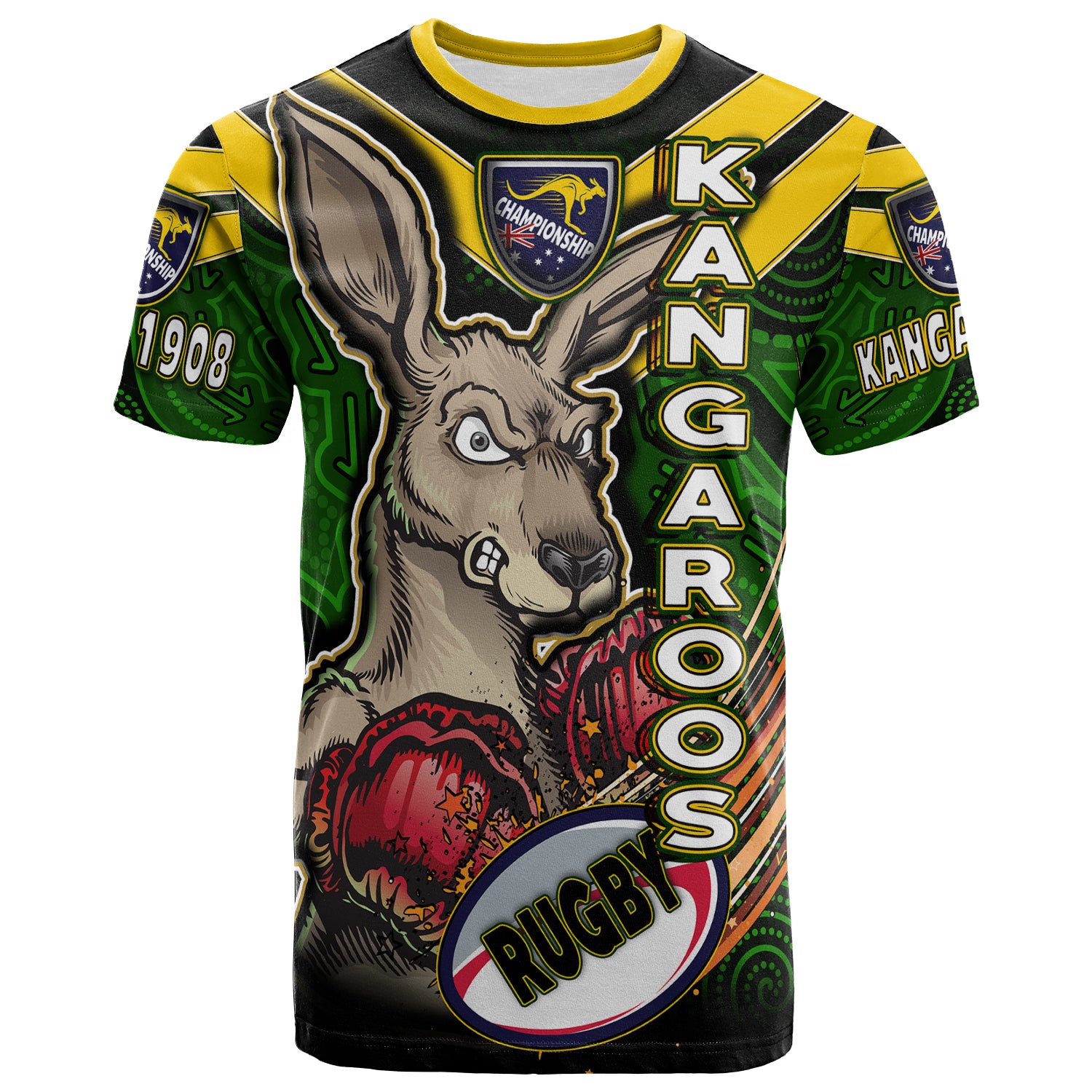 kangaroos-rugby-t-shirt-custom-kangaroo-rugby-league-sport-style-aboriginal-culture-personalised-player-and-number-t-shirt