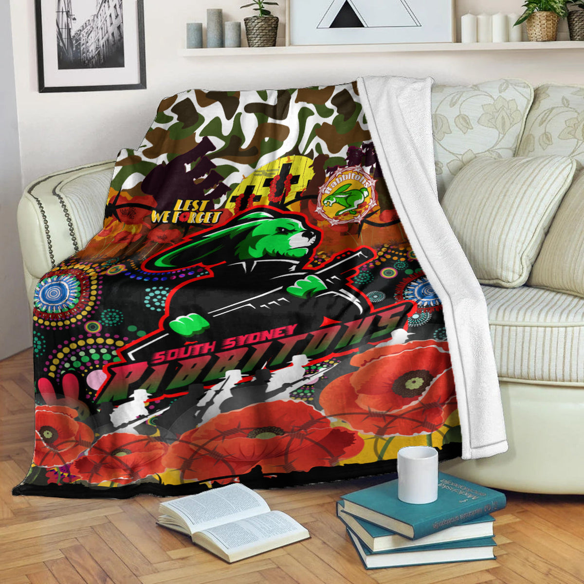 rabbitohs-rugby-custom-camouflage-anzac-poppy-blanket-souths-anzac-lest-we-forget-spirit