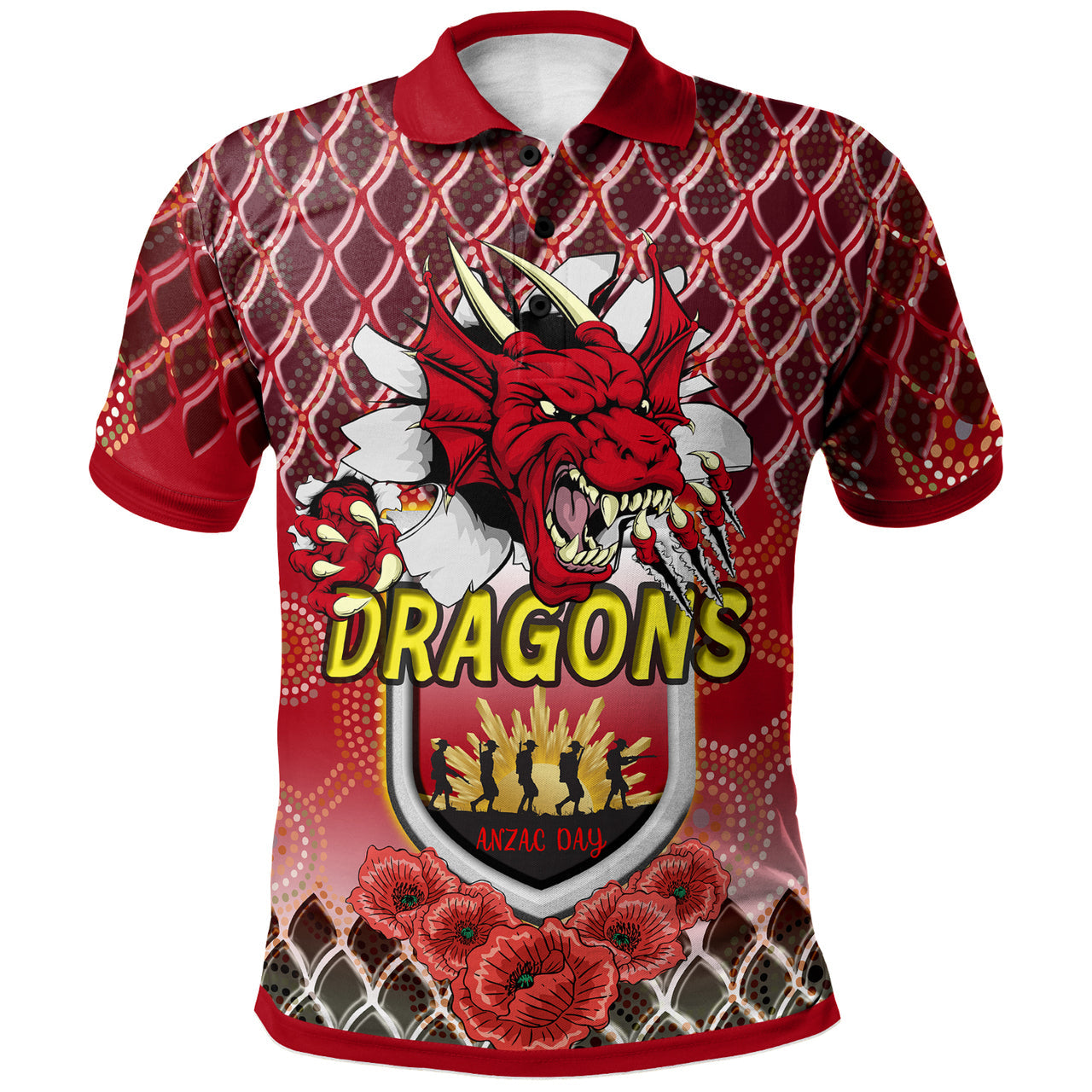 st-george-illawarra-dragons-rugby-polo-shirt-aboriginal-and-anzac-day-with-dragons-poppy-flower-patterns-polo-shirt