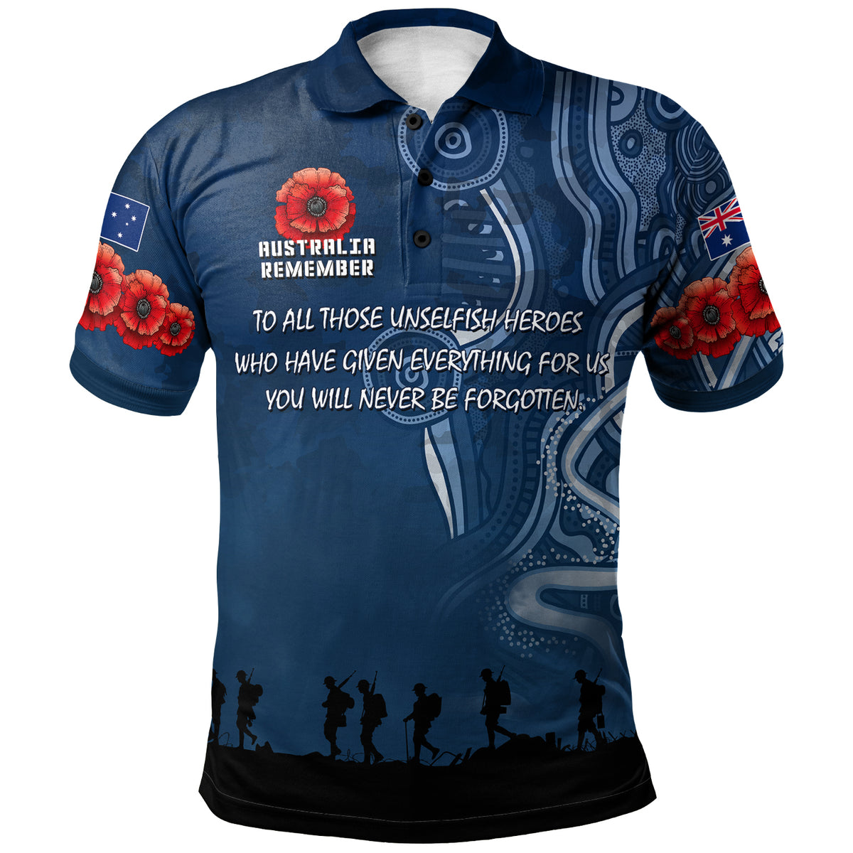 australia-anzac-polo-shirt-australia-remember-with-aboriginal-inspired-patterns-polo-shirt