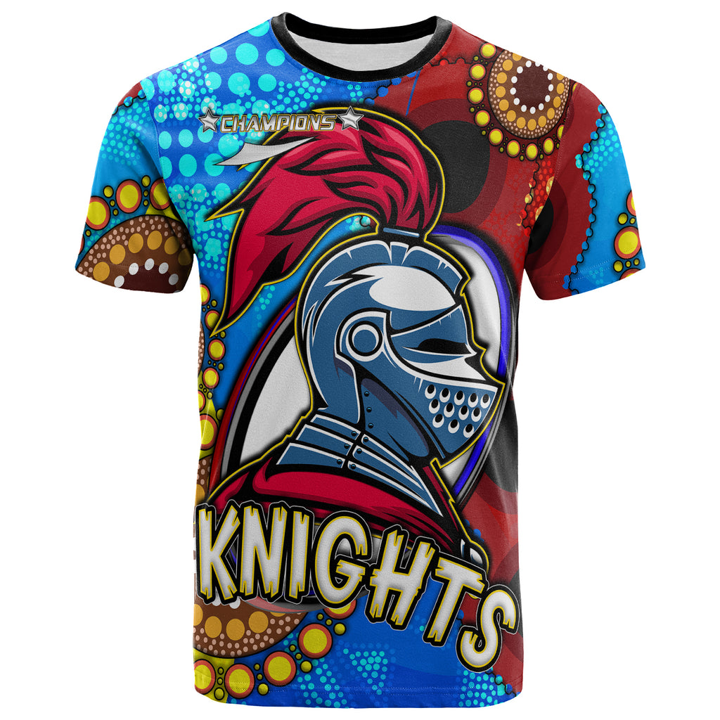 knights-rugby-t-shirt-custom-knights-ball-australian-aboriginal-painting-personalised-player-and-number-t-shirt