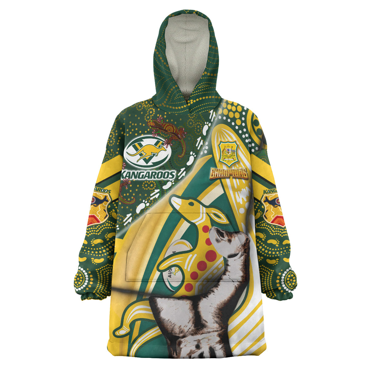 australian-kangaroos-rugby-patronage-snug-hoodie-custom-the-kangaroos-bloods-in-my-veins-indigenous-aboriginal-oodie-blanket