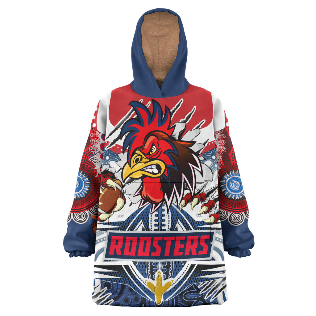 roosters-rugby-aboriginal-custom-snug-hoodie-super-indigenous-sydney-roosters-scratch-style-oodie-blanket