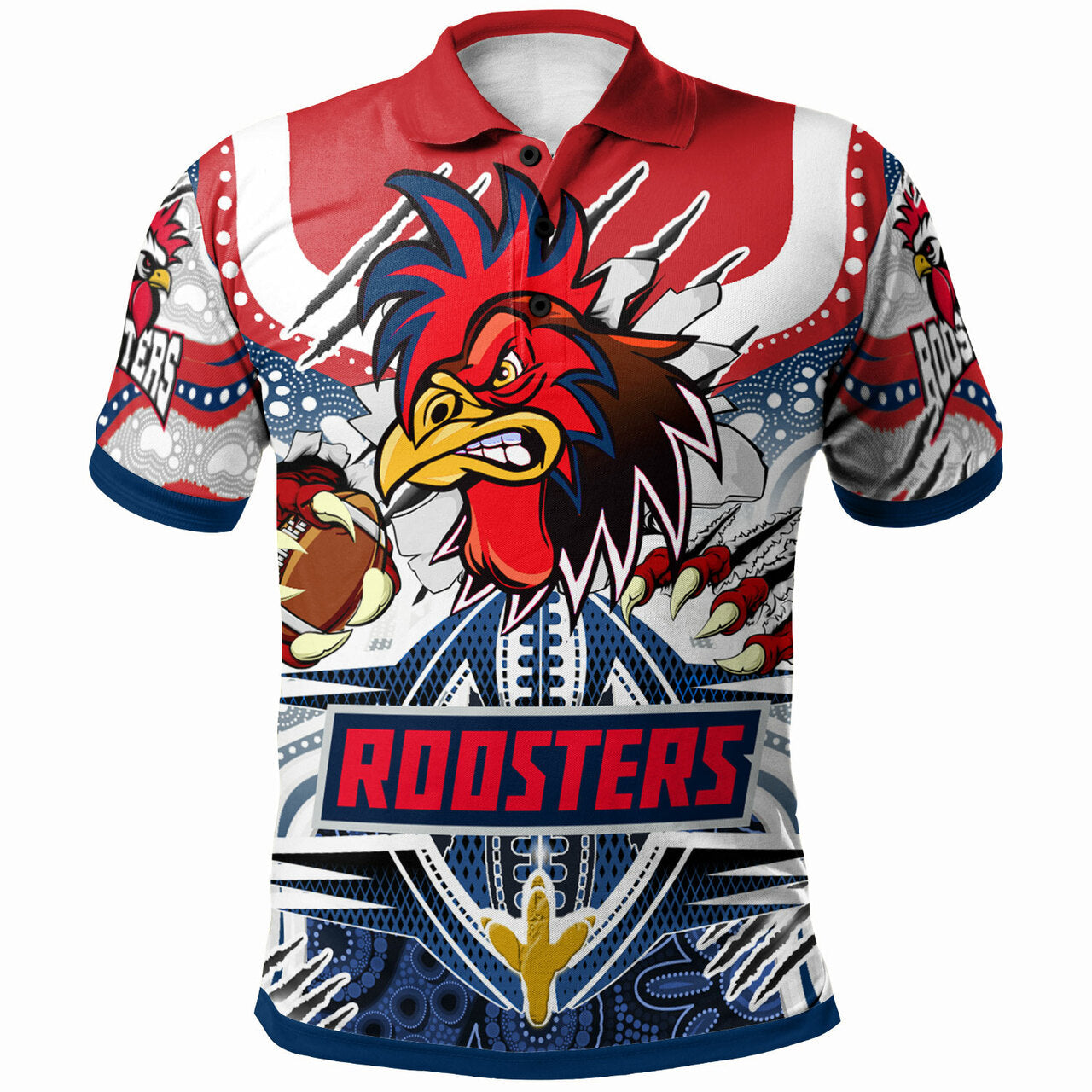 roosters-rugby-aboriginal-custom-polo-shirt-super-indigenous-sydney-roosters-scratch-style
