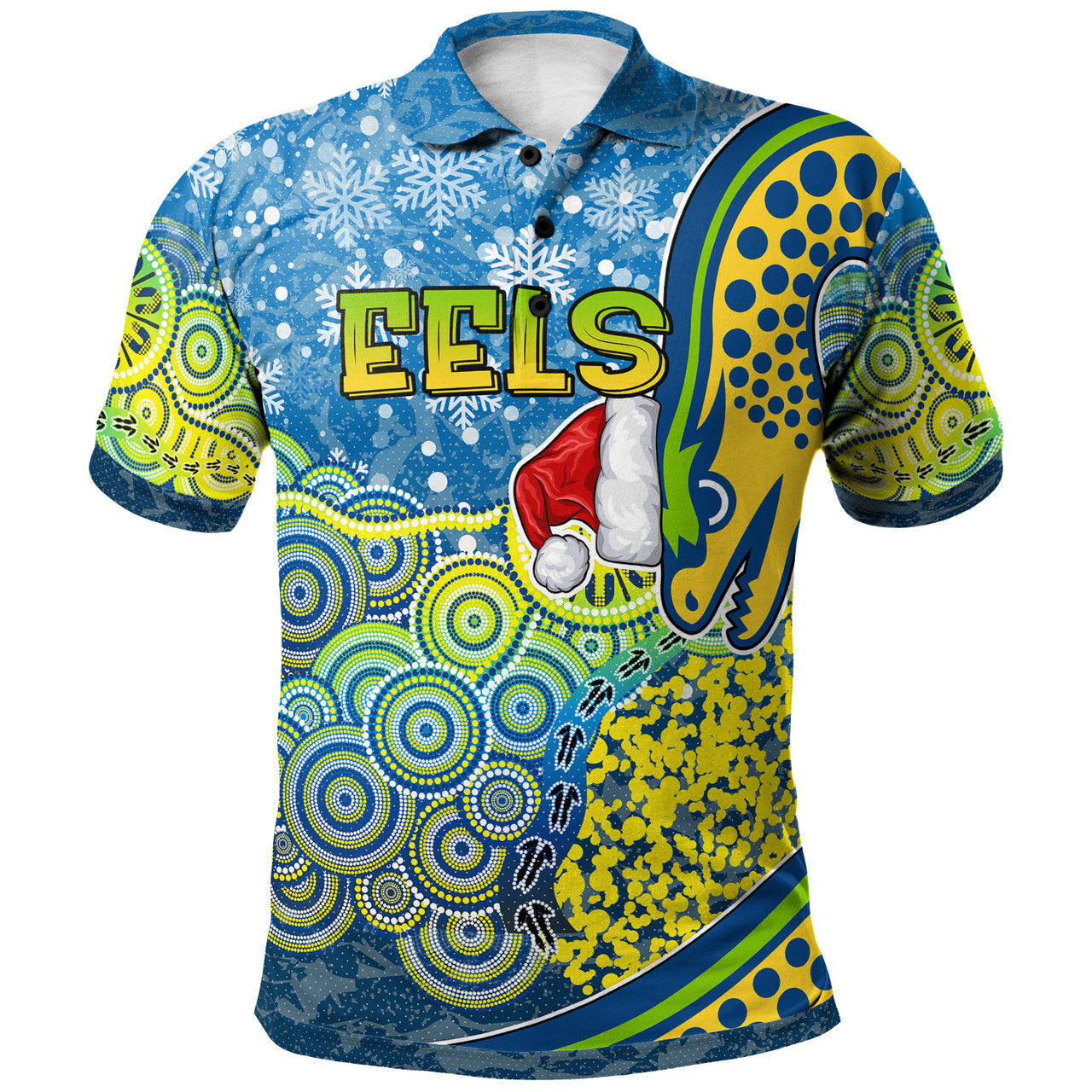eels-christmas-rugby-polo-shirt-custom-christmas-indigenous-eels-polo-shirt