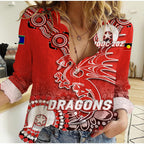 Dragons Rugby NAIDOC 2022 Aboriginal Women Casual Shirt