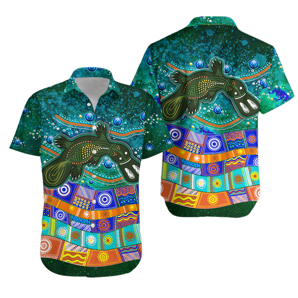 Aboriginal Platypus Painting Hawaiian Shirt