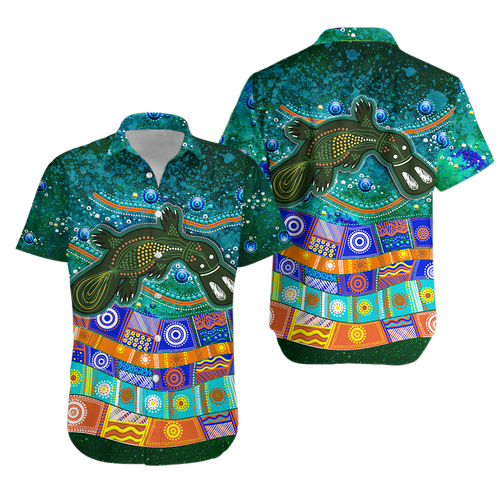 Aboriginal Platypus Painting Hawaiian Shirt