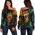 NAIDOC Week 2022 Aboriginal Art Unique Women Off Shoulder Sweater