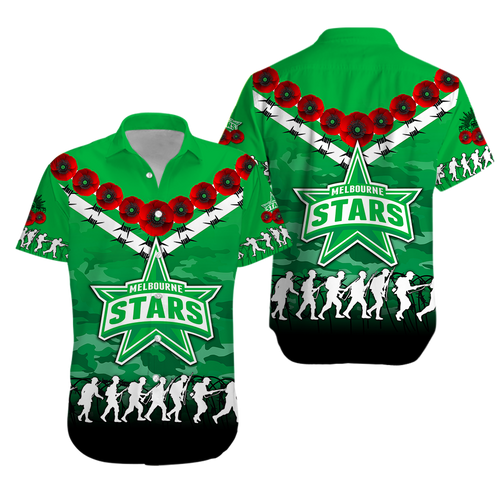 melbourne-stars-anzac-2022-hawaiian-shirt-camouflage-with-poppy