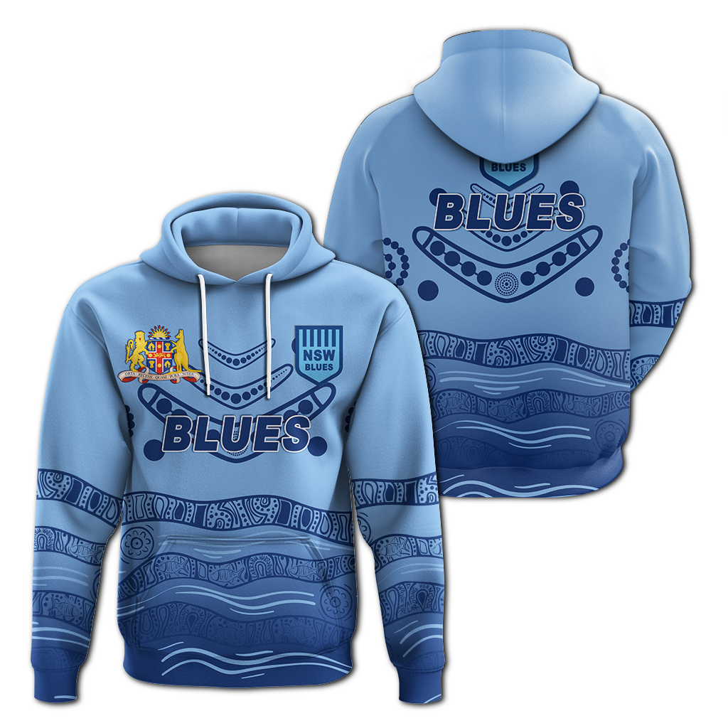 New South Wales Blues Aboriginal  Indigenous Hoodie - LT12