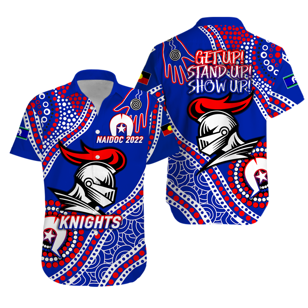 Knights Rugby NAIDOC 2022 Aboriginal Hawaiian Shirt