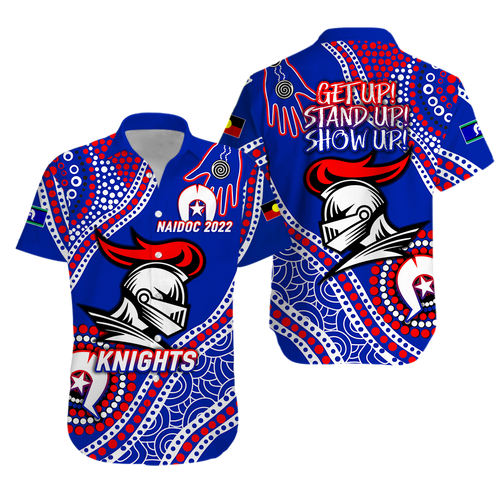 Knights Rugby NAIDOC 2022 Aboriginal Hawaiian Shirt