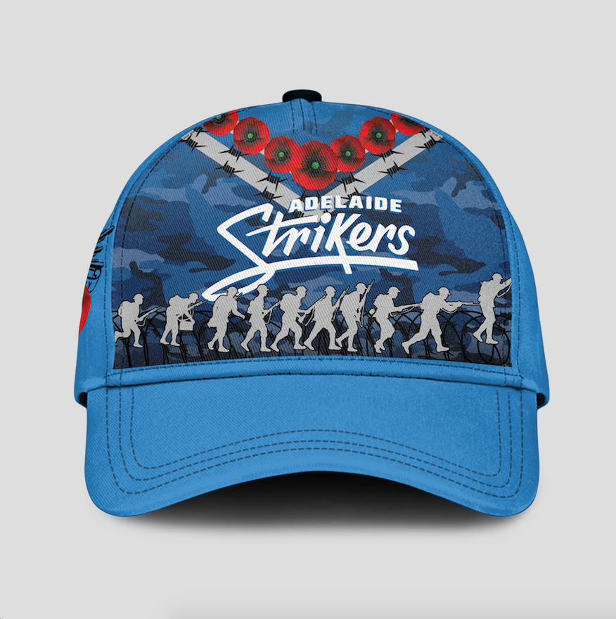 adelaide-strikers-anzac-2022-caps-camouflage-with-poppy