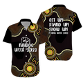 NAIDOC Week 2022 Aboriginal Hawaiian Shirt - Indigenous Dot Painting Art