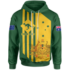 [Custom] Hoodie -  Australia Kangaroo Sign National Color