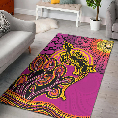 aboriginal-lizard-area-rug-tree-on-the-hill-sunshine