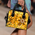 Shoulder Handbags - Aboriginal Art In Spring Style - Vibe Hoodie