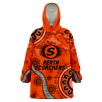 Perth Scorchers ANZAC Day Aboriginal Wearable Blanket Hoodie - LT12
