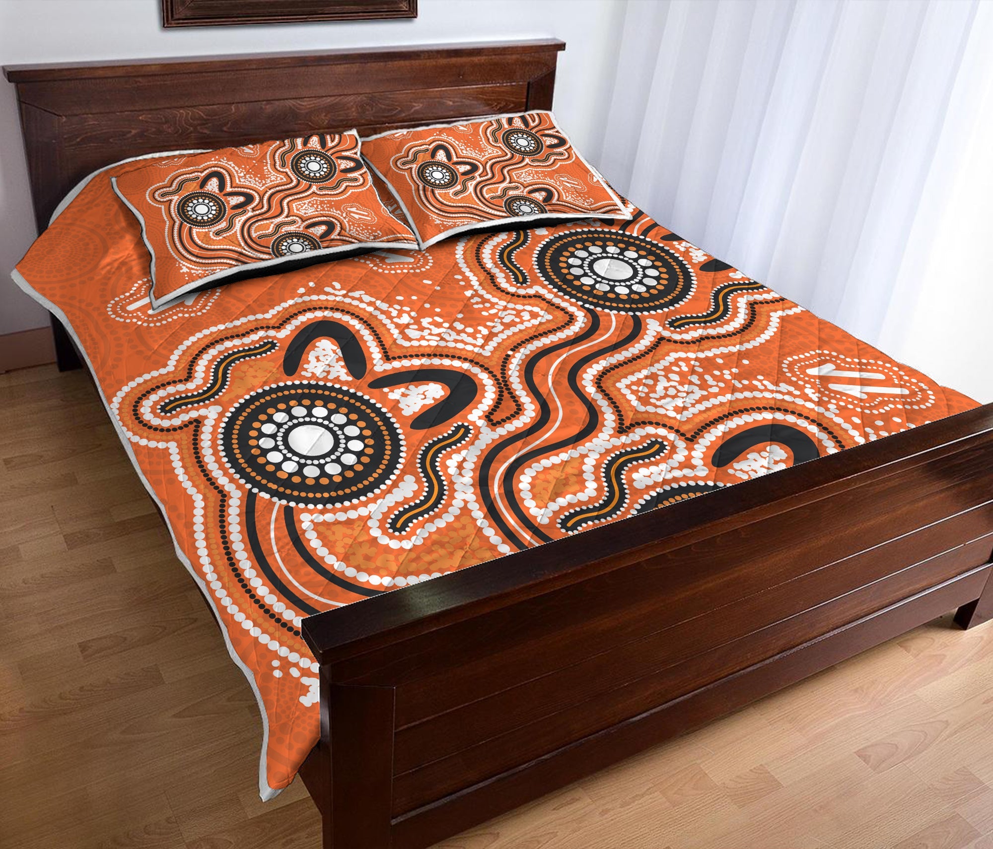 perth-scorchers-quilt-bed-set-aboriginal-art