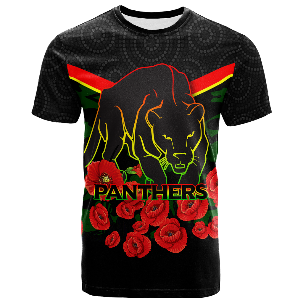 custom-personalised-panthers-anzac-day-t-shirt-indigenous-art