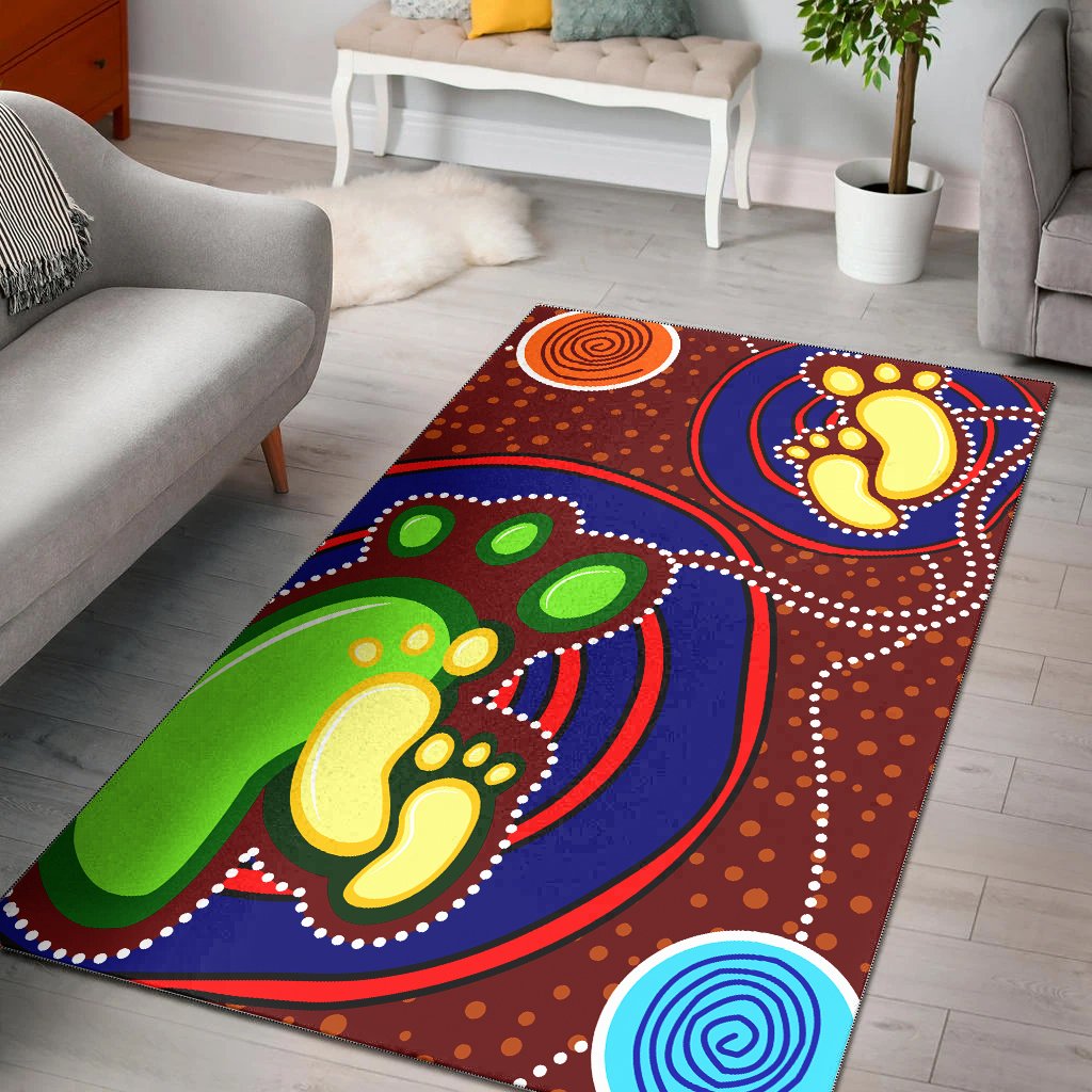 aboriginal-area-rug-mom-and-son-footprint-aboriginal-style