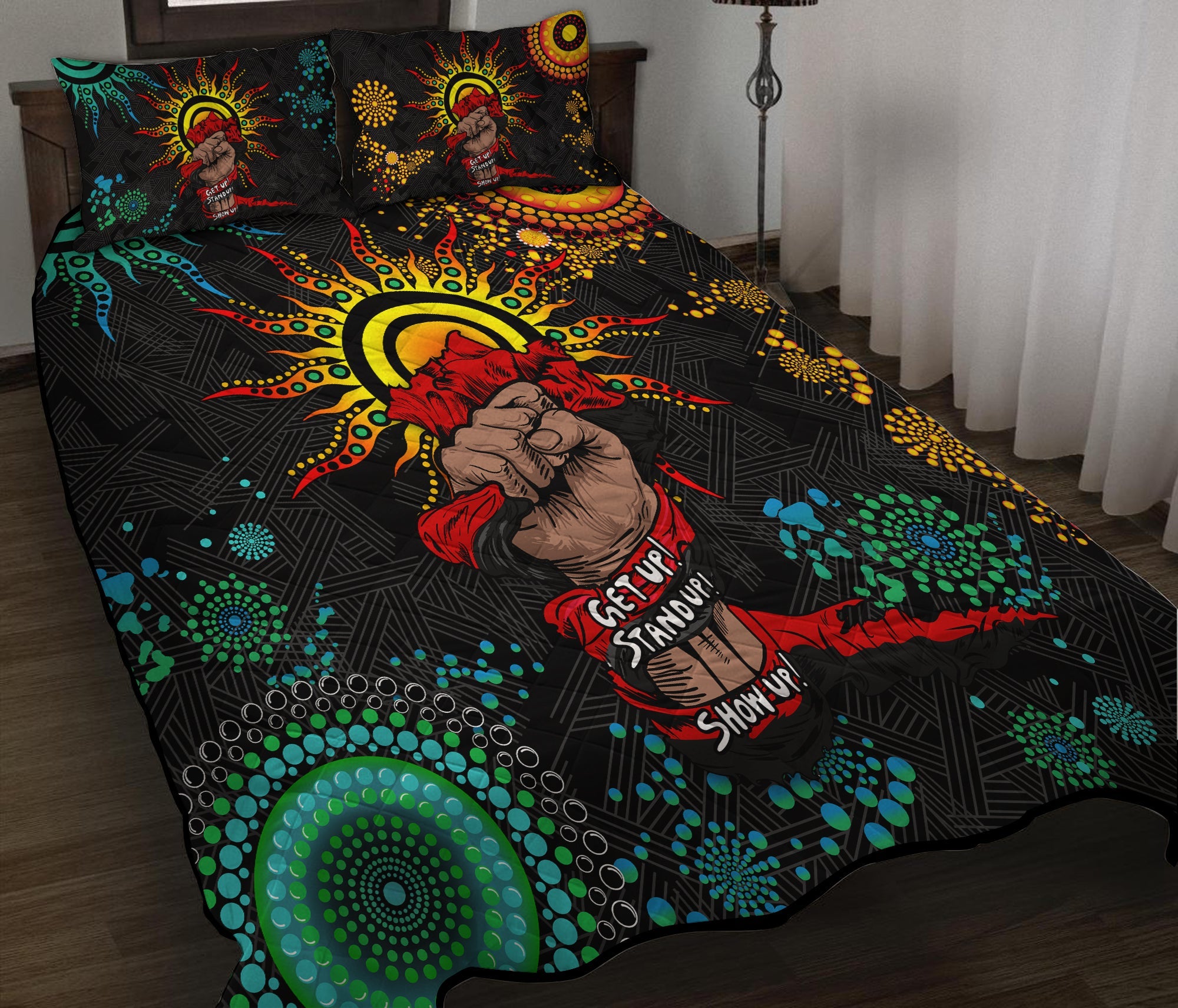 NAIDOC Week 2022 Aboriginal Art Unique Quilt Bed Set